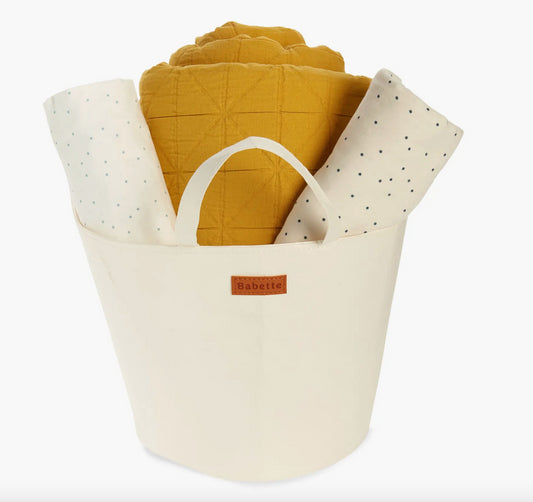 Nordstrom Gift 1 Crib Set-Mustard